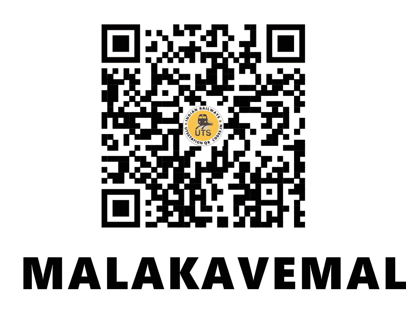 UTS QR Code for MALAKAVEMALA - MVA - SC (ANDHRA PRADESH)